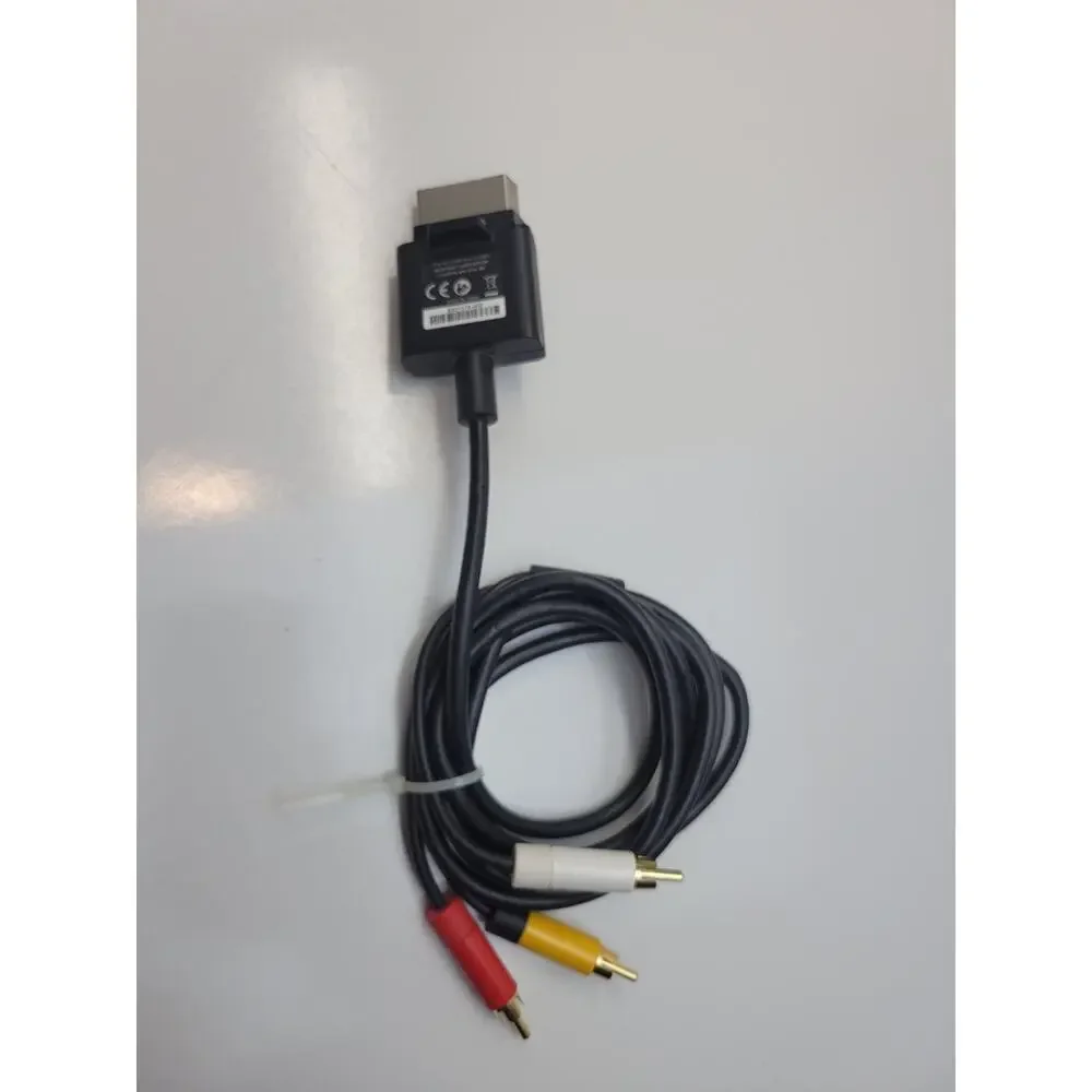 Official OEM Microsoft Xbox 360 AV Composite Audio/Video Cable RCA 6 Ft Fast